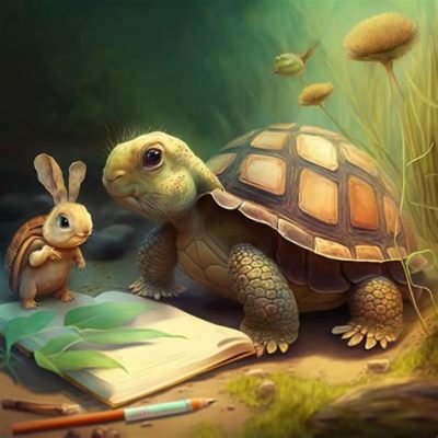  The Rabbit and the Turtle: Ein thailändisches Märchen über Ausdauer und List